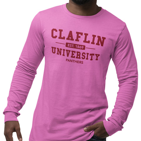 Claflin University Panthers - PINK Edition  (Men's Long Sleeve)