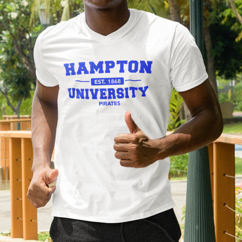 Hampton University Pirates (Men's V-Neck)