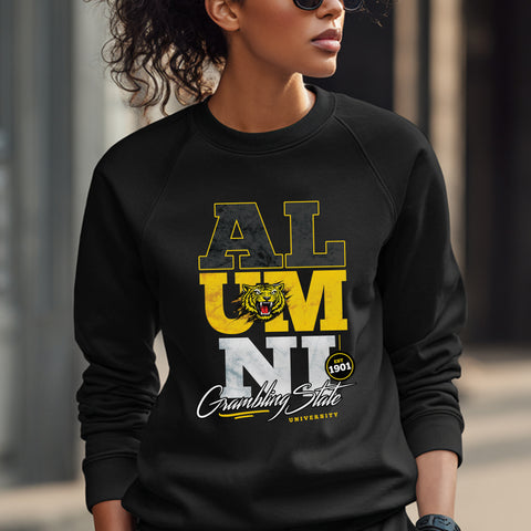 Grambling State University Alumni Signature Series - Vintage/Grunge Style (Unisex Sweatshirt)
