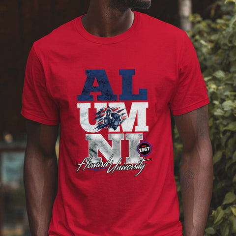 Howard University Alumni Signature Series - Vintage/Grunge Style (Men's Short Sleeve)