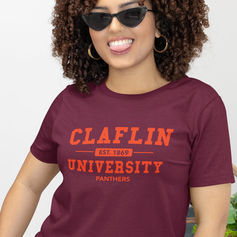 Claflin University Panthers (Women's Short Sleeve)