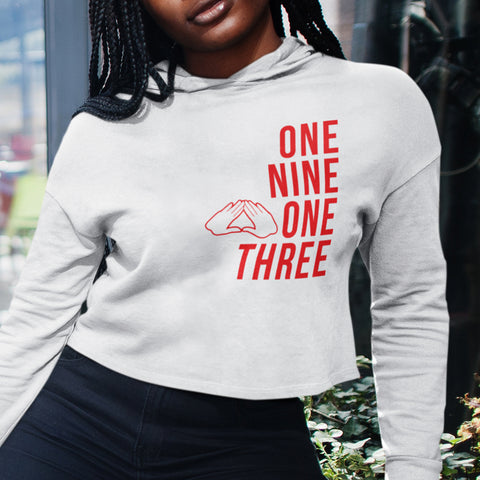 One Nine One Three - Delta Sigma Theta 1913 (Women's Cropped Hoodie)