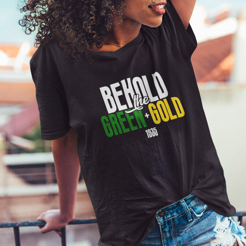 Behold The Green & Gold (Women's V-Neck)