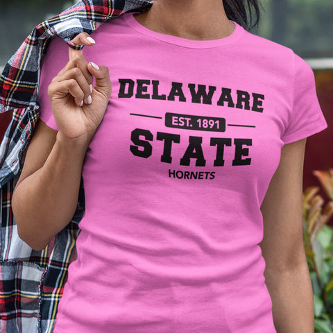 Delaware State Hornets PINK Edition (Women's Short Sleeve)