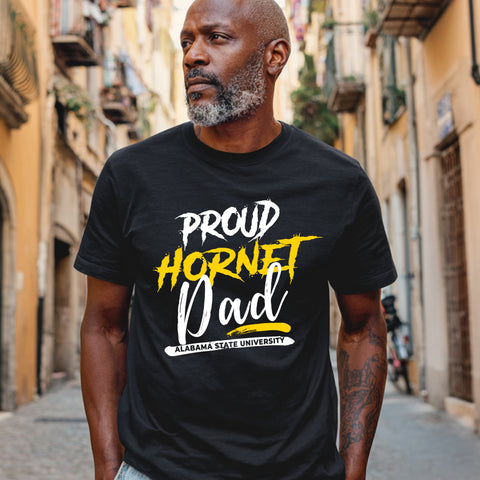 Proud Alabama State Hornet Dad (Men's Short Sleeve)