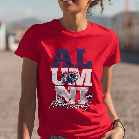 Howard University Alumni Signature Series - Vintage/Grunge Style (Women's Short Sleeve)
