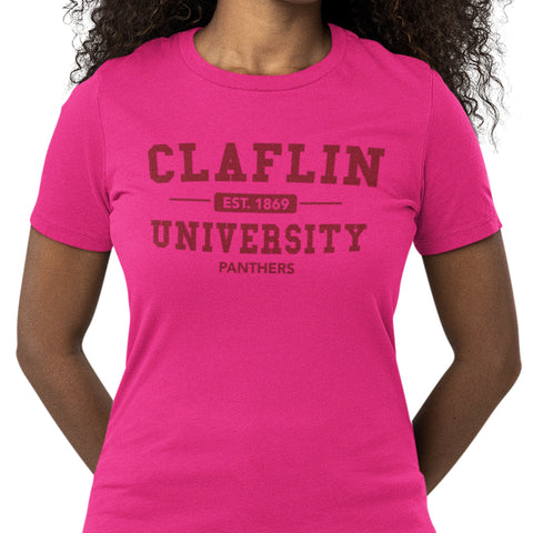 Claflin University Panthers - PINK Edition (Women's Short Sleeve)