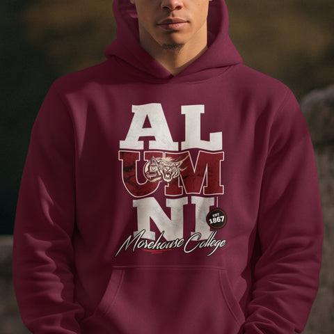 Morehouse College Alumni Signature Series - Vintage/Grunge Style (Unisex Hoodie)