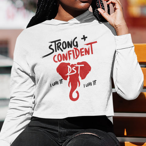 Strong + Confident - Delta Sigma Theta 1913 (Women's Cropped Hoodie)