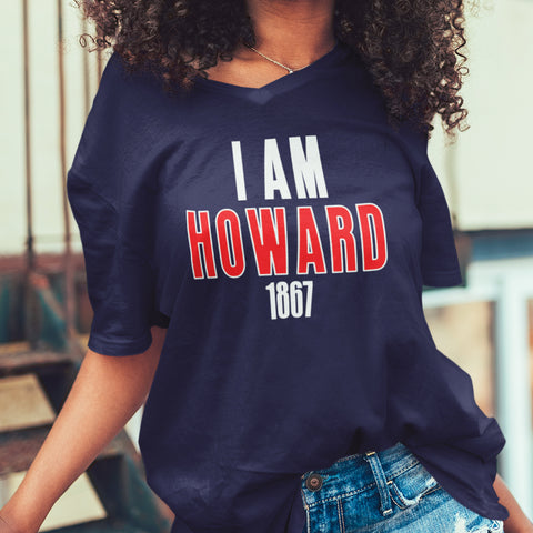 I AM HOWARD- Howard University (Women's V-Neck)