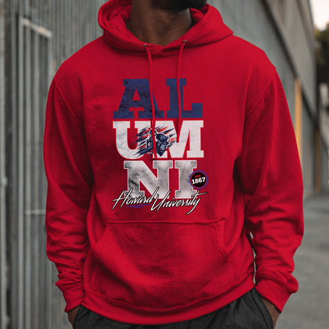 Howard University Alumni Signature Series - Vintage/Grunge Style (Unisex Hoodie)