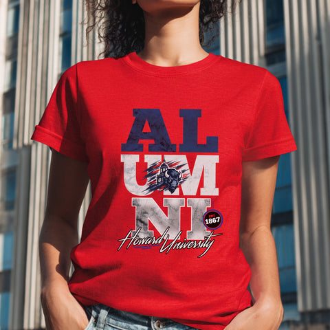 Howard University Alumni Signature Series - Vintage/Grunge Style (Women's Short Sleeve)