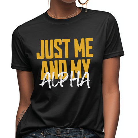 Just Me And My Alpha (Women's Short Sleeve)
