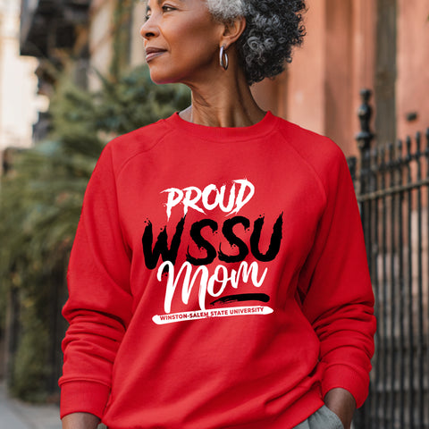 Proud WSSU Mom (Unisex Sweatshirt) Winston-Salem State