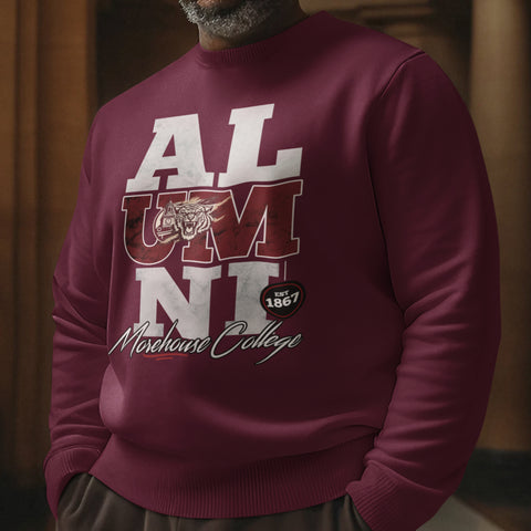 Morehouse College Alumni Signature Series - Vintage/Grunge Style (Unisex Sweatshirt)