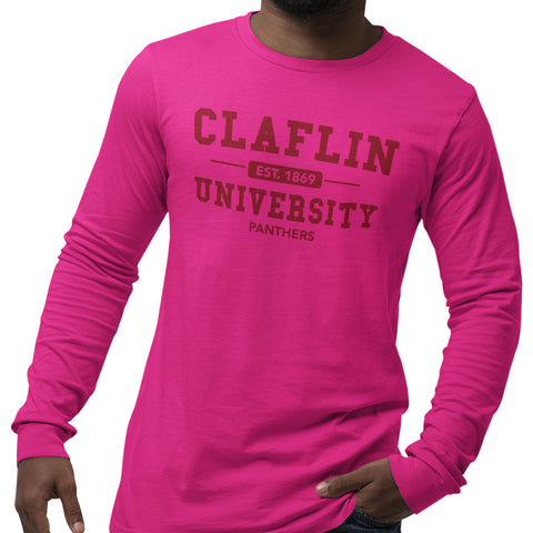 Claflin University Panthers - PINK Edition  (Men's Long Sleeve)