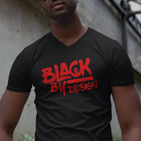 Black By Design (Men's V-Neck)