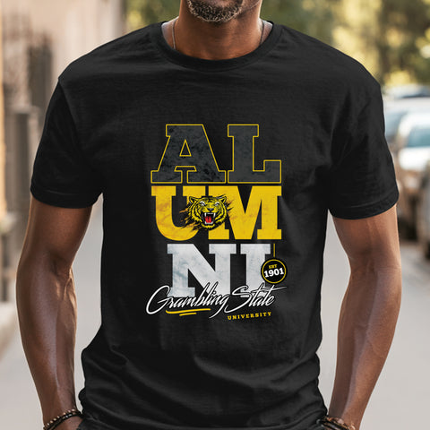 Grambling State University Alumni Signature Series - Vintage/Grunge Style (Men's Short Sleeve)