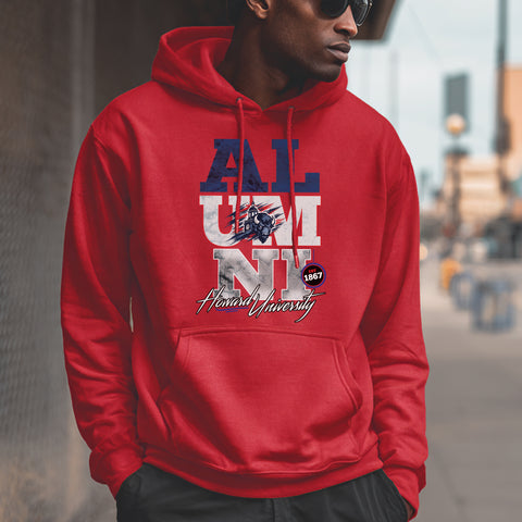 Howard University Alumni Signature Series - Vintage/Grunge Style (Unisex Hoodie)
