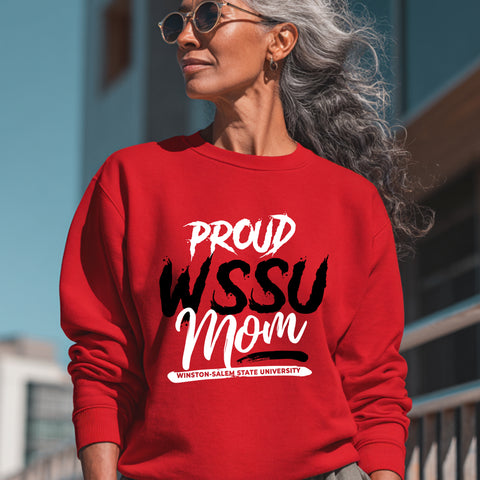 Proud WSSU Mom (Unisex Sweatshirt) Winston-Salem State