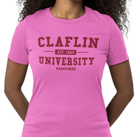 Claflin University Panthers - PINK Edition (Women's Short Sleeve)