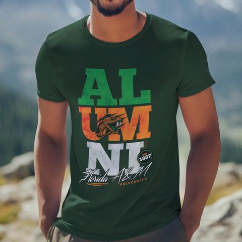 FAMU Alumni Signature Series - Vintage/Grunge Style (Men's Short Sleeve) Florida A&M University