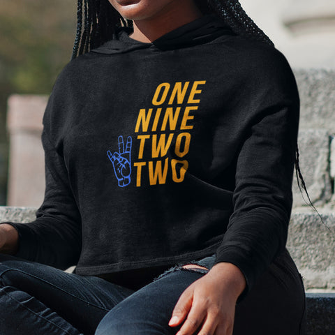 One Nine Two Two - Sigma Gamma Rho 1922 (Women's Cropped Hoodie)