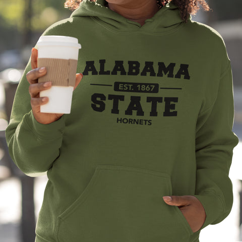 Alabama State Hornets Fatigue Green (Hoodie)