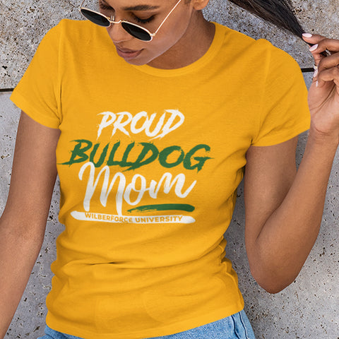 Proud Wilberforce University Bulldog Mom NextGen (Women's Short Sleeve)