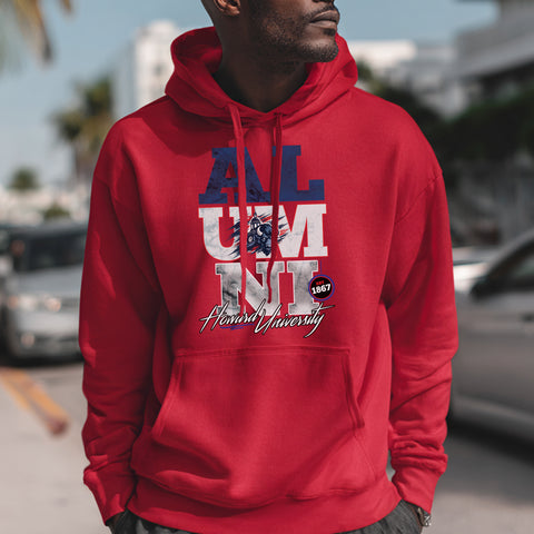 Howard University Alumni Signature Series - Vintage/Grunge Style (Unisex Hoodie)