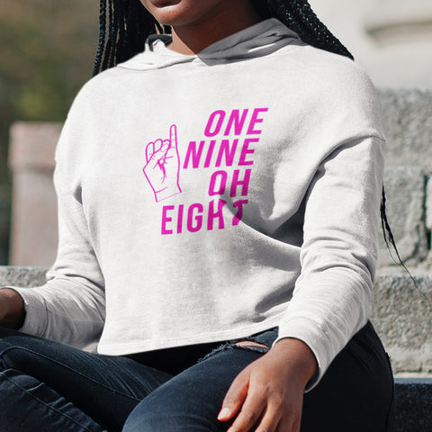 One Nine Oh Eight - Alpha Kappa Alpha 1908 (Women's Cropped Hoodie)