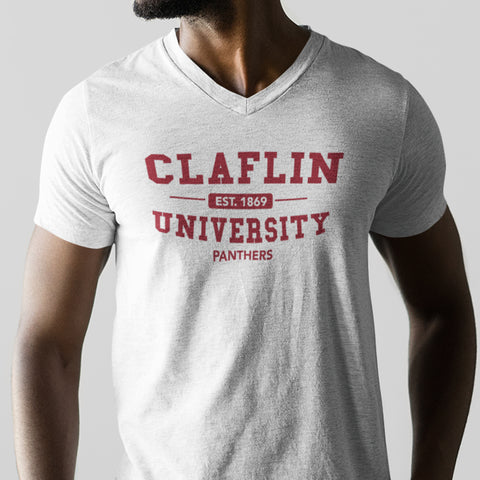 Claflin University Panthers (Men's V-Neck)