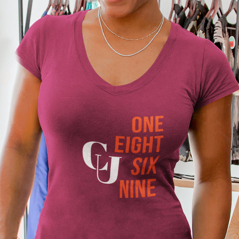 Est. 1869 Claflin University (Women's V-Neck)