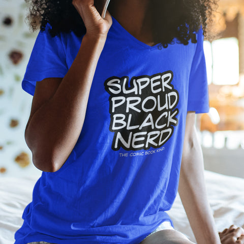 Super Proud Black Nerd (Women's V-Neck)