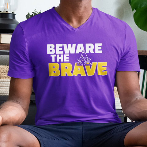 Beware The Brave - Alcorn State University (Men's V-Neck)