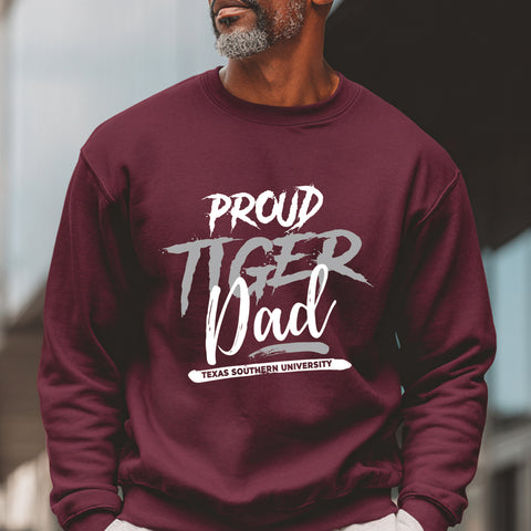 Proud Texas Southern Tiger Dad (Unisex Sweatshirt)