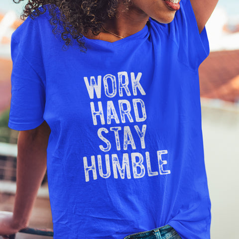 Work Hard, Stay Humble (Women's V-Neck)