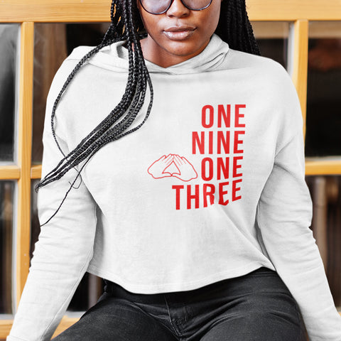 One Nine One Three - Delta Sigma Theta 1913 (Women's Cropped Hoodie)