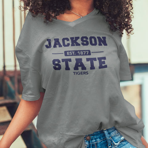 Jackson State University Tigers (Women's V-Neck)