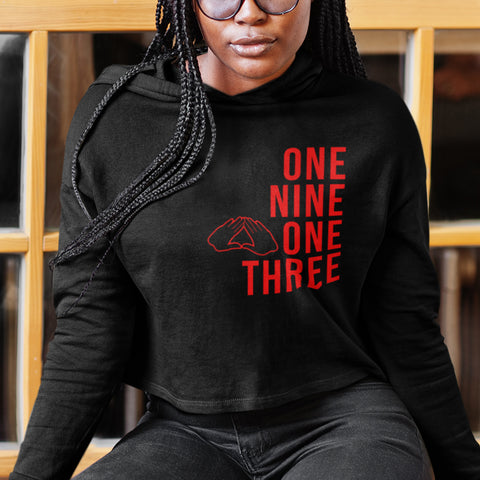 One Nine One Three - Delta Sigma Theta 1913 (Women's Cropped Hoodie)