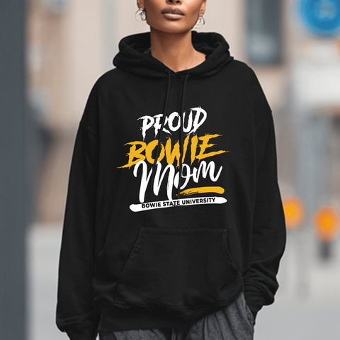 Proud Bowie State University Mom (Unisex Hoodie)