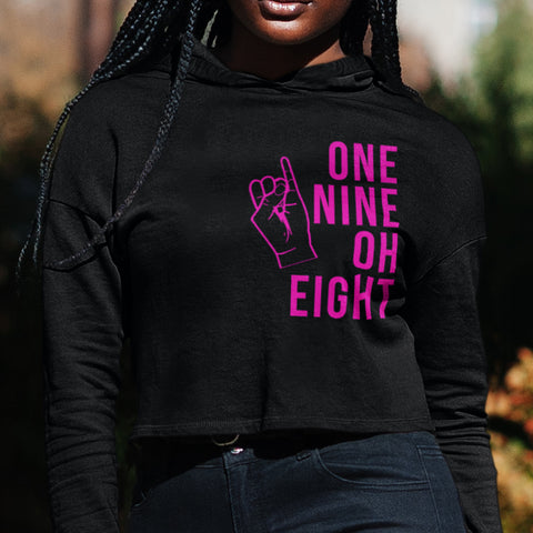 One Nine Oh Eight - Alpha Kappa Alpha 1908 (Women's Cropped Hoodie)