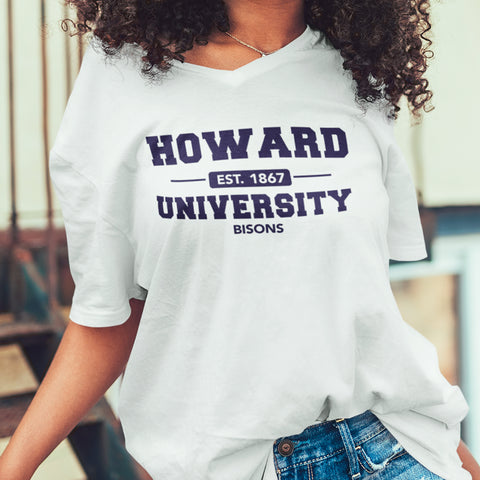 Howard University Bison (Women's V-Neck)