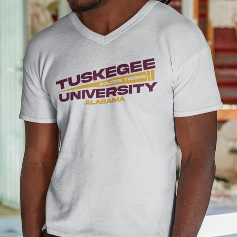 Tuskegee University - Flag Edition (Men's V-Neck)