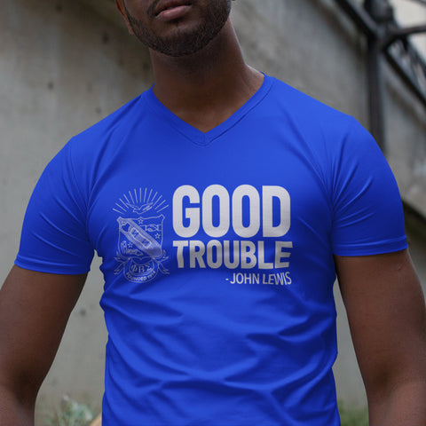 Good Trouble - Phi Beta Sigma (Men's V-Neck)