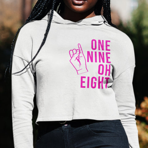 One Nine Oh Eight - Alpha Kappa Alpha 1908 (Women's Cropped Hoodie)