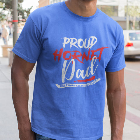 Proud Delaware State Hornet Dad NextGen (Men's Short Sleeve)