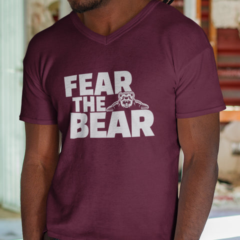 Fear The Bear - Shaw University (Men's V-Neck)