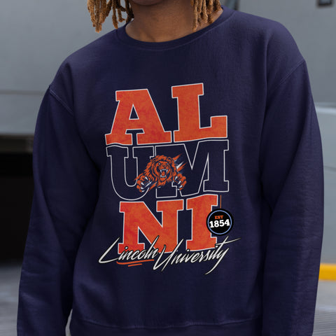 Lincoln Alumni Signature Series - Vintage/Grungy/Distressed (Unisex Sweatshirt)