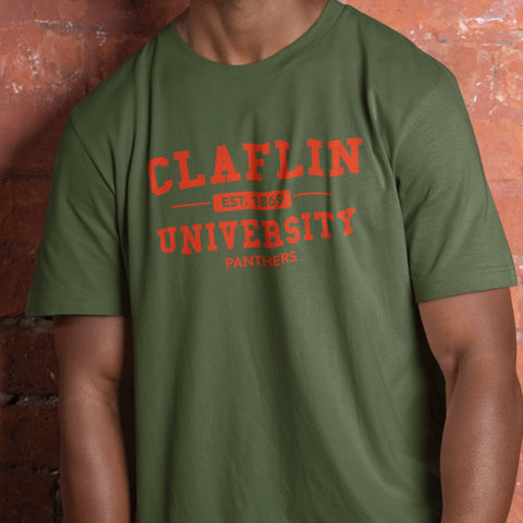 Claflin University Fatigue Green (Men's Short Sleeve)
